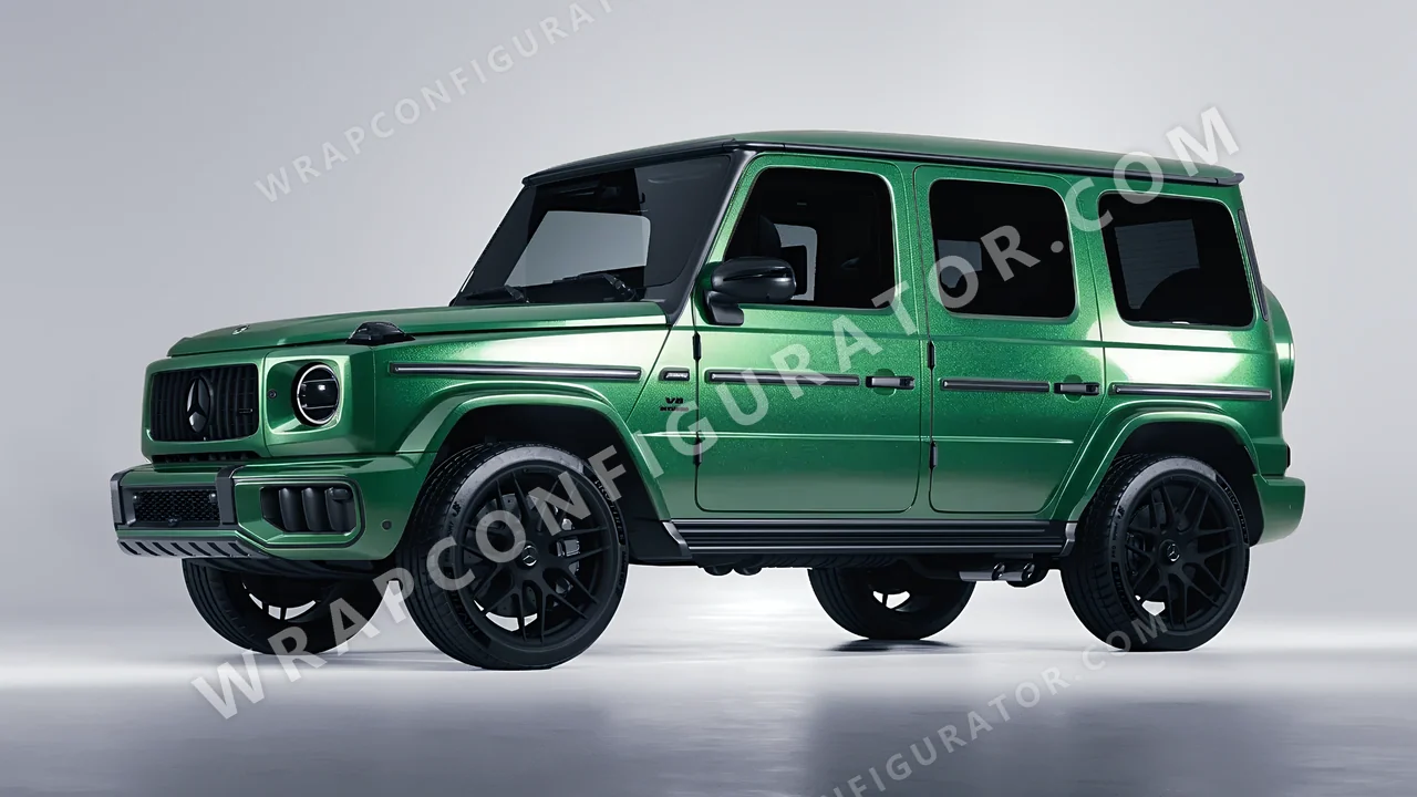 Green Mercedes-Benz G Class AMG 2025 wrapped in KPMF Envious Green K75407