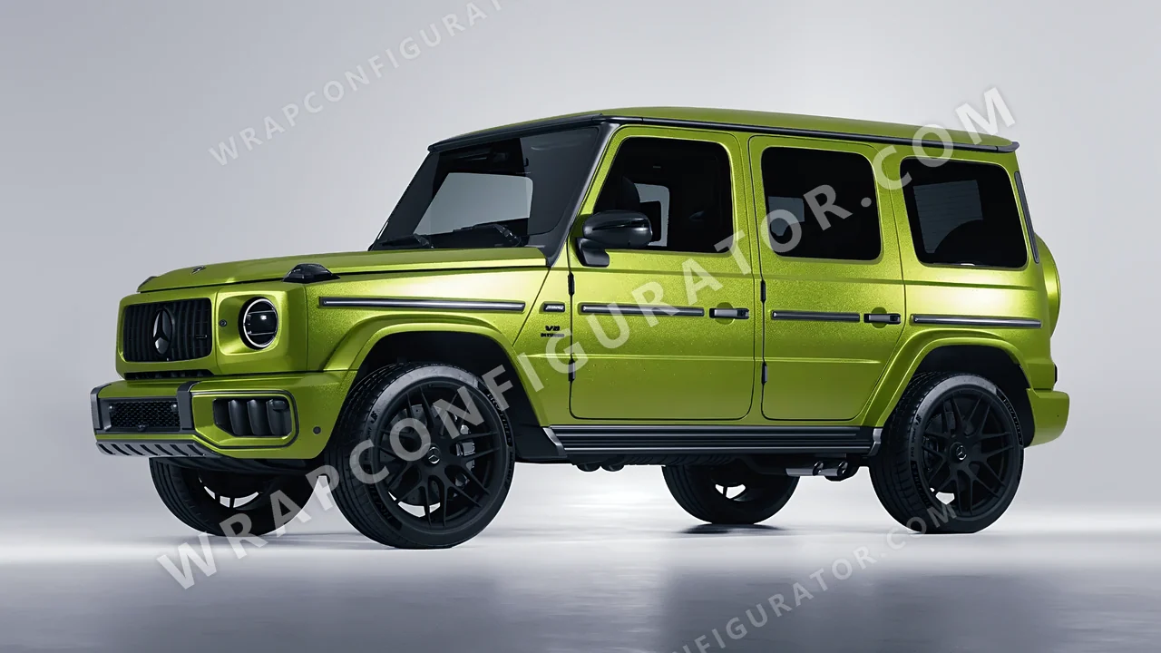 Green Mercedes-Benz G Class AMG 2025 wrapped in KPMF Matt Viper Green K75542