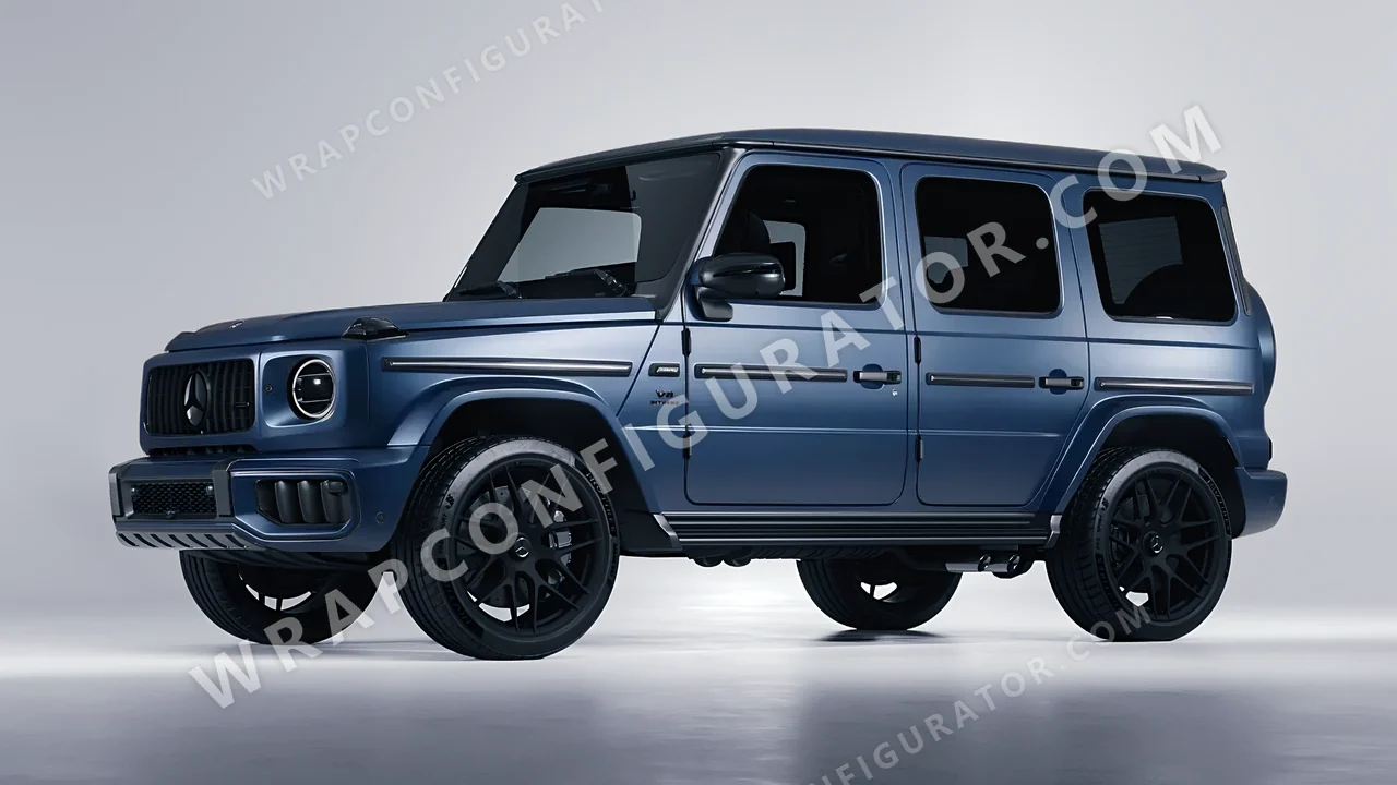 Grey Mercedes-Benz G Class AMG 2025 wrapped in 3M Satin Thundercloud S271