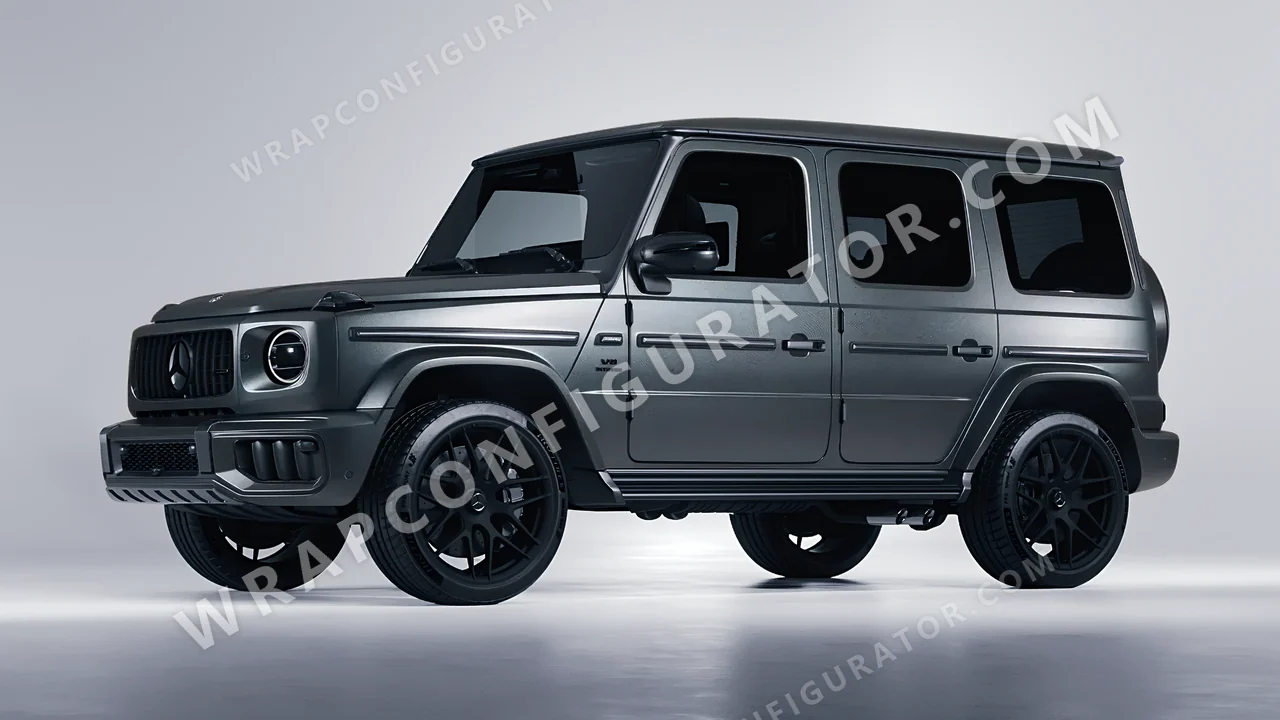 Grey Mercedes-Benz G Class AMG 2025 wrapped in Avery Dennison Anthracite SW900-858-M