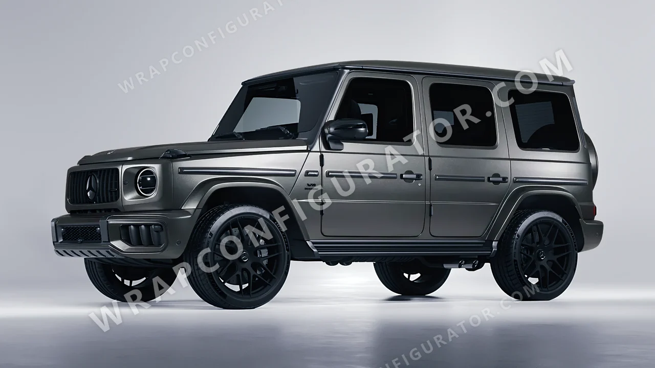 Grey Mercedes-Benz G Class AMG 2025 wrapped in Avery Dennison Dark Grey SW900-854-M