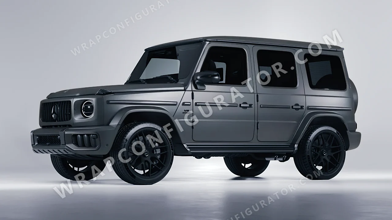 Grey Mercedes-Benz G Class AMG 2025 wrapped in Avery Dennison Dark Grey SW900-856-O