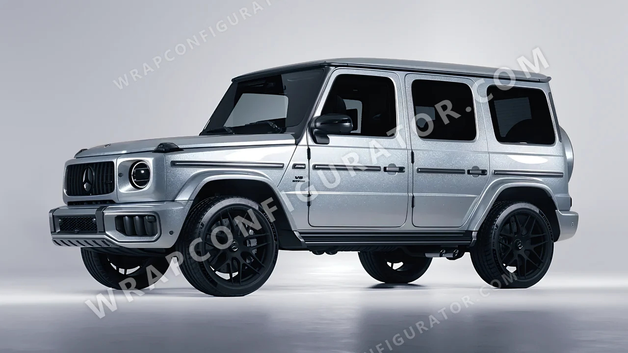 Grey Mercedes-Benz G Class AMG 2025 wrapped in Avery Dennison Quick Silver SW900-816-M