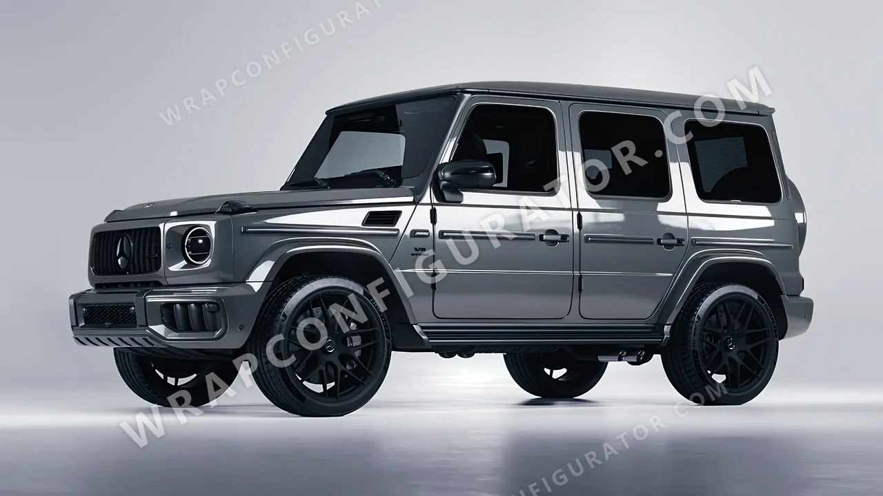 Grey Mercedes-Benz G Class AMG 2025 wrapped in Avery Dennison Rock Grey SW900-821-O