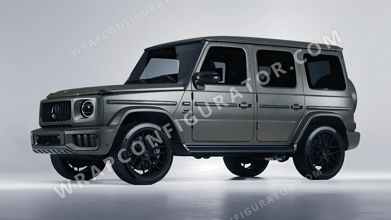 Grey Mercedes-Benz G Class AMG 2025 wrapped in Colourshield PPF by HyperPro Space Gray MF09-P