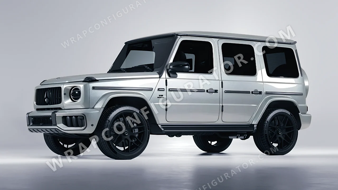 Grey Mercedes-Benz G Class AMG 2025 wrapped in Inozetek Dynamic PPF Dolphin Grey DPPF904