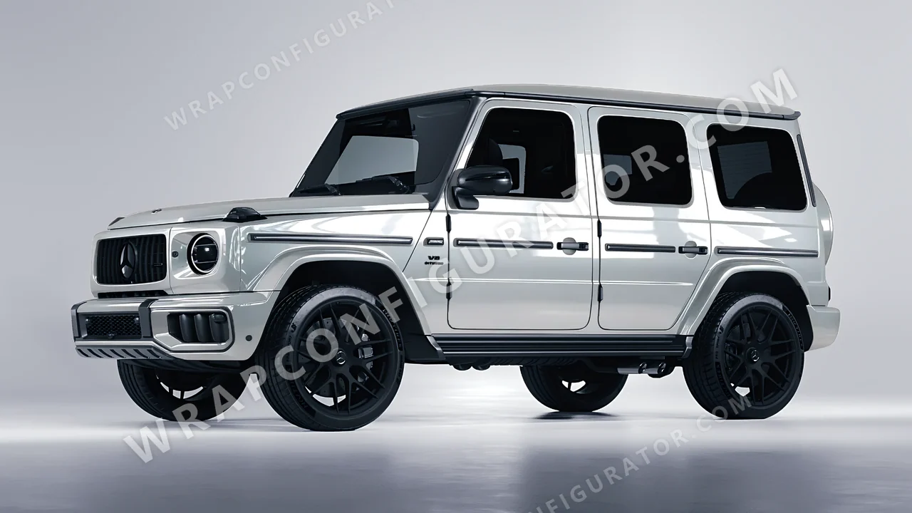 Grey Mercedes-Benz G Class AMG 2025 wrapped in Inozetek Dynamic PPF GT Silver DPPF709