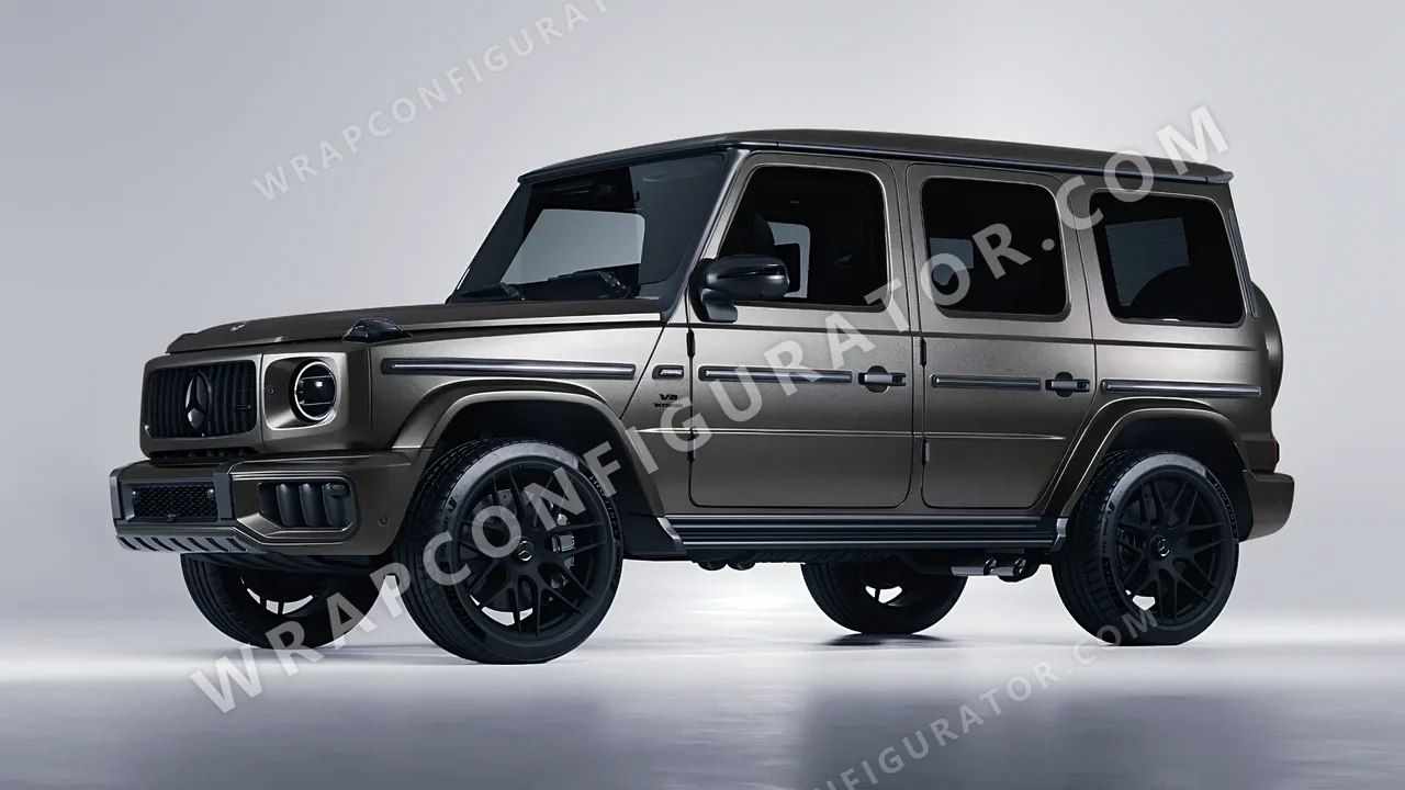 Grey Mercedes-Benz G Class AMG 2025 wrapped in Inozetek Dynamic PPF Tungsten Grey DPPF811