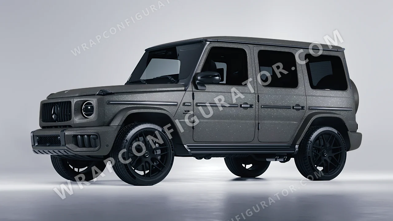 Grey Mercedes-Benz G Class AMG 2025 wrapped in KPMF Dark Grey Matt K89015