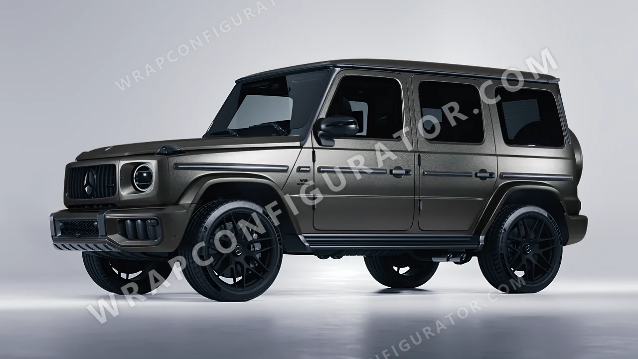 Grey Mercedes-Benz G Class AMG 2025 wrapped in ORACAL Anthracite 970RA-093M