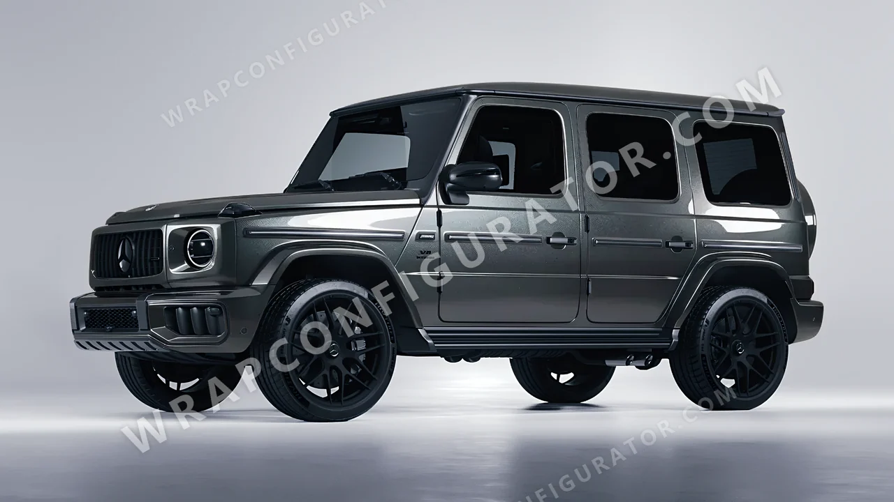Grey Mercedes-Benz G Class AMG 2025 wrapped in ORACAL Charcoal 970RA-937G