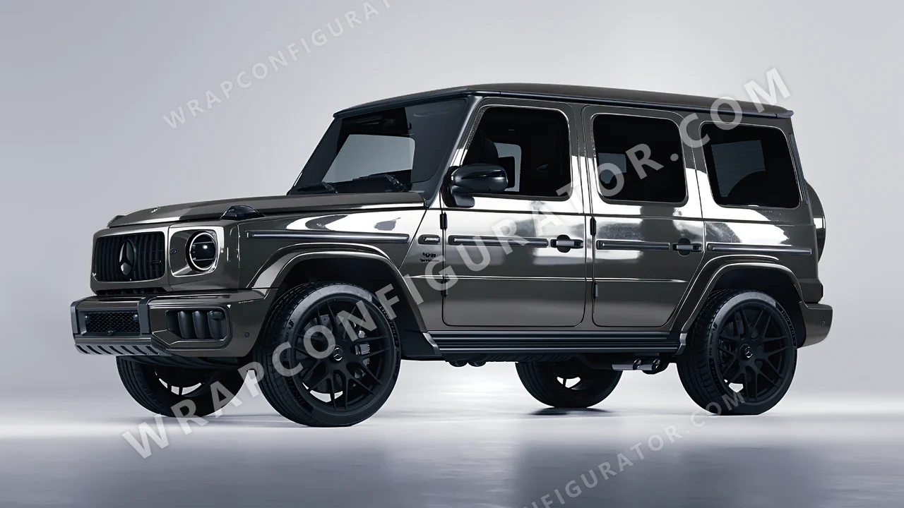 Grey Mercedes-Benz G Class AMG 2025 wrapped in ORACAL Dark Grey 970RA-073G