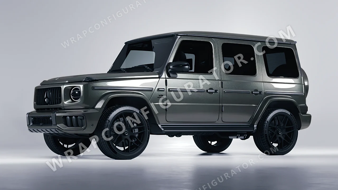 Grey Mercedes-Benz G Class AMG 2025 wrapped in ORACAL Graphite 970RA-932G