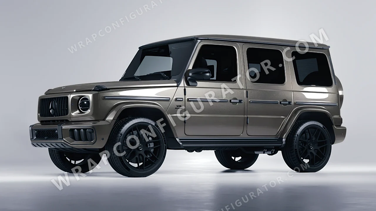 Grey Mercedes-Benz G Class AMG 2025 wrapped in ORACAL Grey Cast Iron 970RA-935G