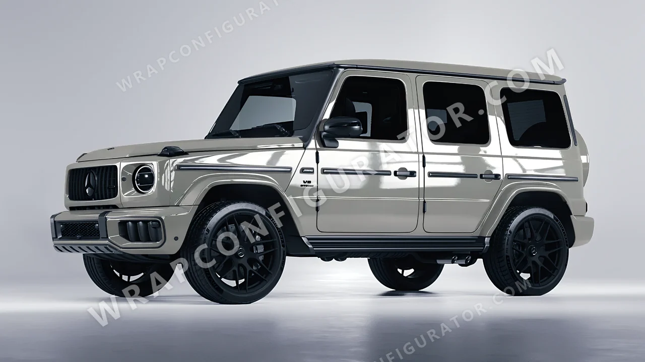 Grey Mercedes-Benz G Class AMG 2025 wrapped in ORACAL Ice Grey 970RA-724G