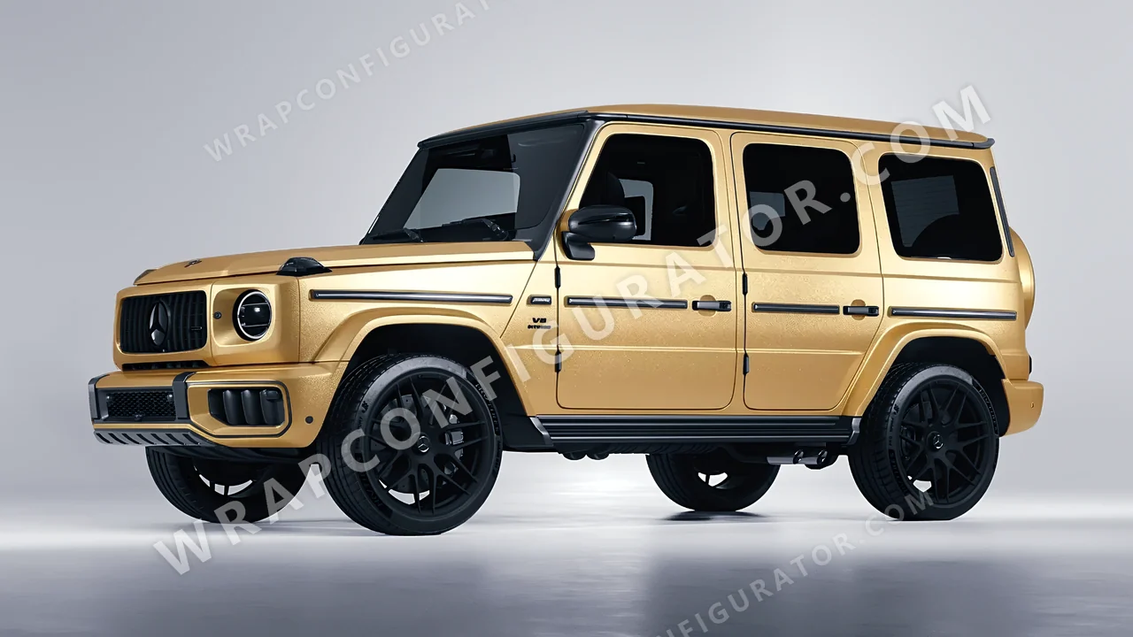 Grey Mercedes-Benz G Class AMG 2025 wrapped in ORACAL Pyrite 970RA-926M
