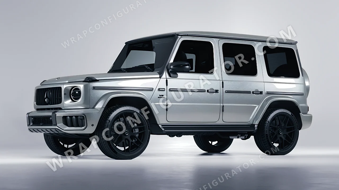 Grey Mercedes-Benz G Class AMG 2025 wrapped in ORACAL Silver Grey 970RA-090G