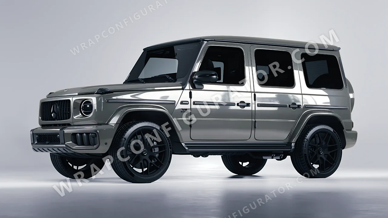 Grey Mercedes-Benz G Class AMG 2025 wrapped in ORACAL Simple Grey 970RA-730G