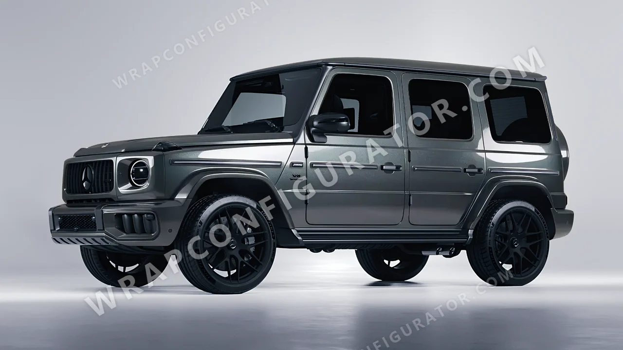 Grey Mercedes-Benz G Class AMG 2025 wrapped in ORACAL Steel 970RA-795G
