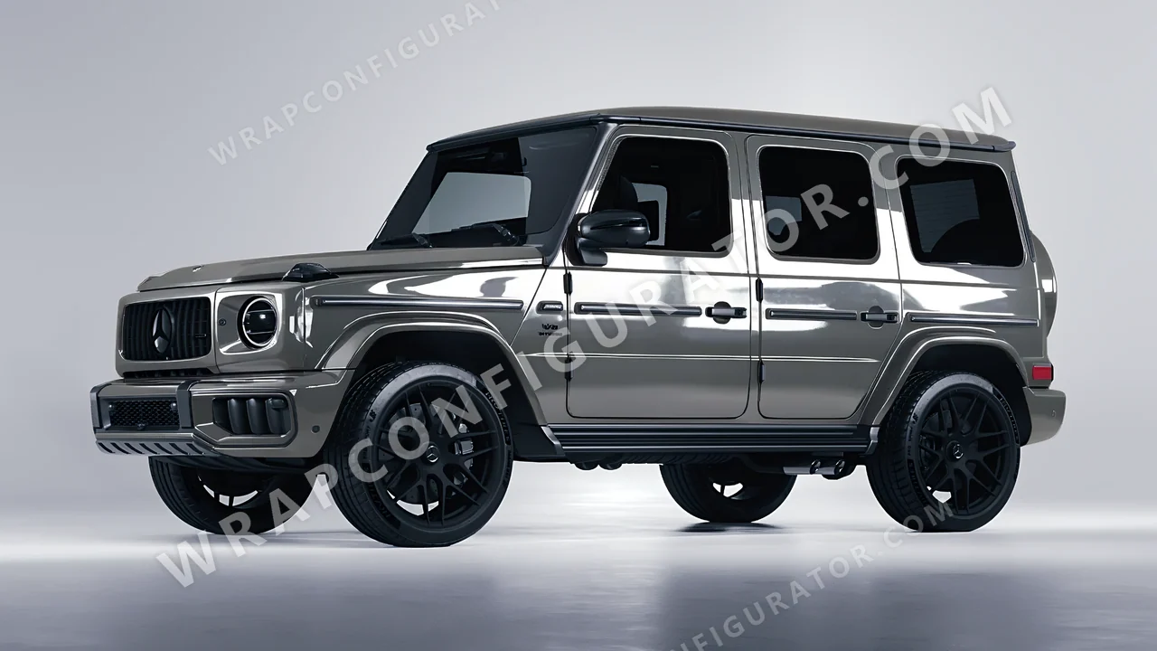 Grey Mercedes-Benz G Class AMG 2025 wrapped in ORACAL Telegrey 970RA-076G