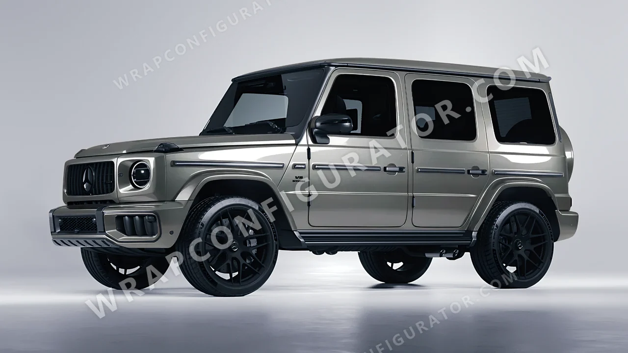 Grey Mercedes-Benz G Class AMG 2025 wrapped in ORACAL Tin 970RA-933G