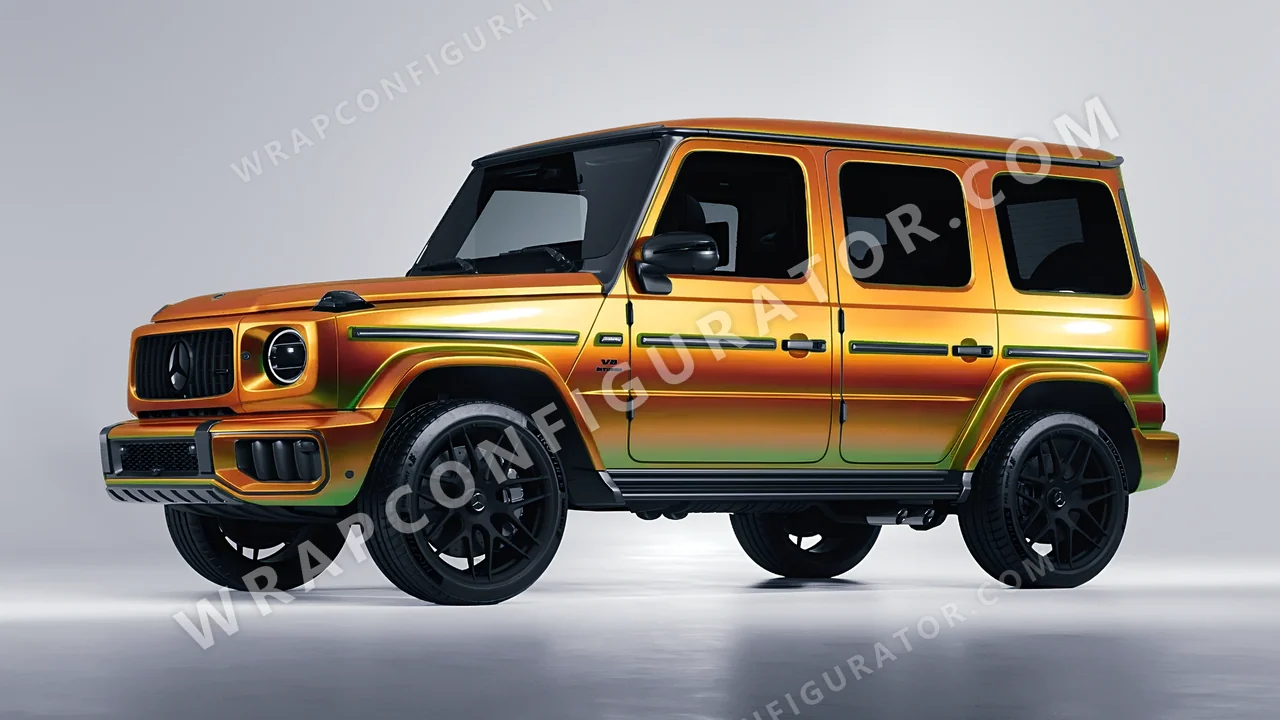 Orange Mercedes-Benz G Class AMG 2025 wrapped in Colourshield PPF by HyperPro Dawn Orange GB04-P