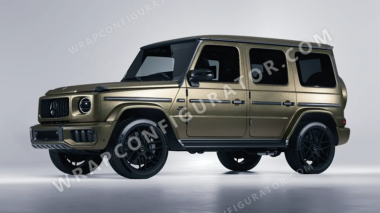 Orange Mercedes-Benz G Class AMG 2025 wrapped in KPMF Matt Nero Flare K75556