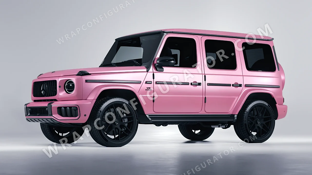 Pink Mercedes-Benz G Class AMG 2025 wrapped in Avery Dennison Bubblegum Pink SW900-514-O