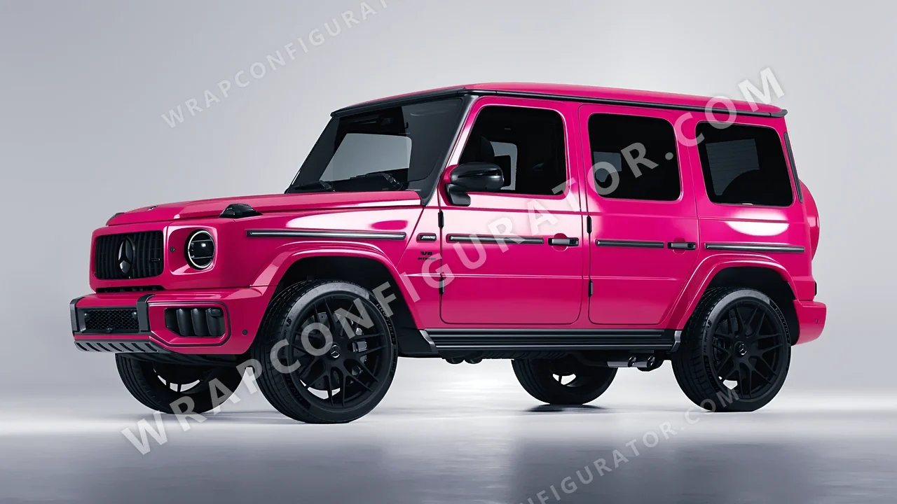 Pink Mercedes-Benz G Class AMG 2025 wrapped in Avery Dennison Pool Party Pink SW900-517-O