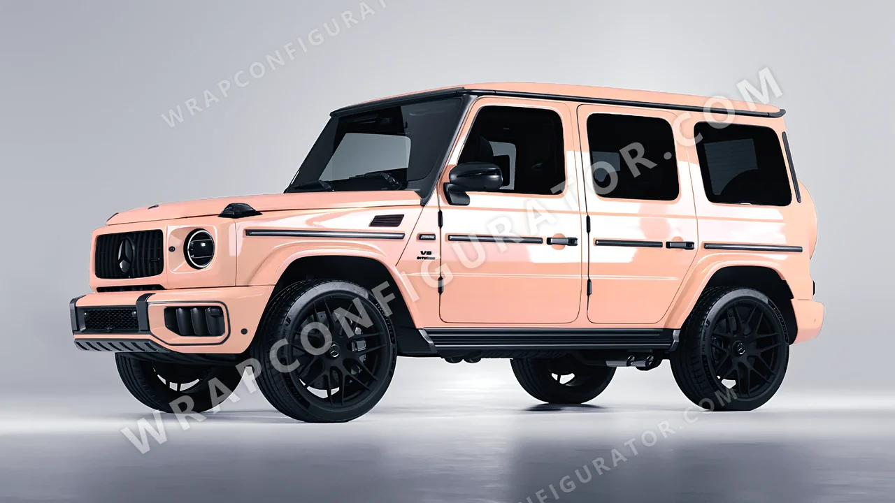 Pink Mercedes-Benz G Class AMG 2025 wrapped in Colourshield PPF by HyperPro Cherry Pink HGF75-P