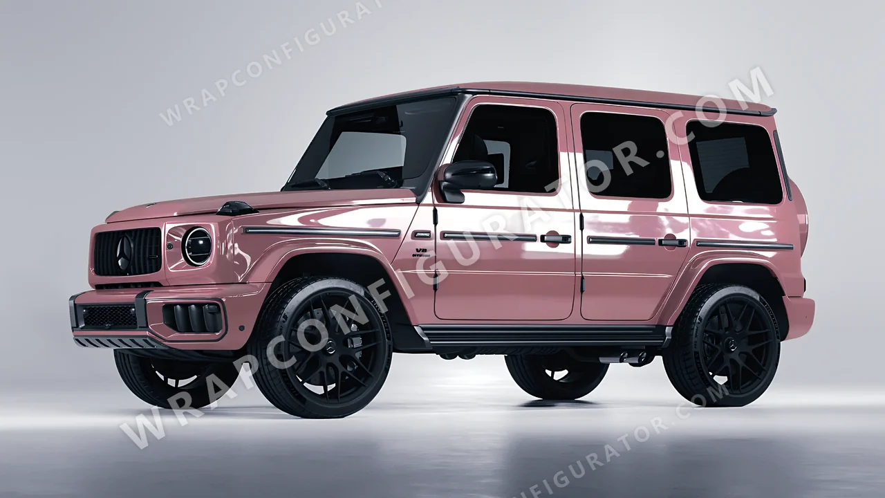 Pink Mercedes-Benz G Class AMG 2025 wrapped in Colourshield PPF by HyperPro Dried Pink HGF85-P
