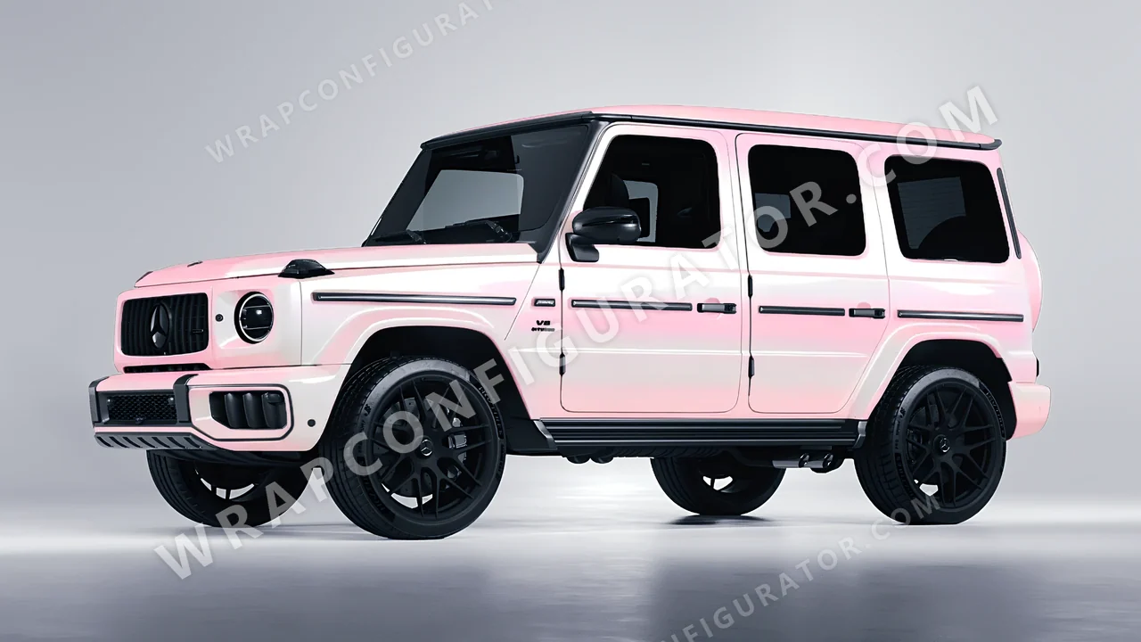 Pink Mercedes-Benz G Class AMG 2025 wrapped in Colourshield PPF by HyperPro Purple/Pink CGM15-P