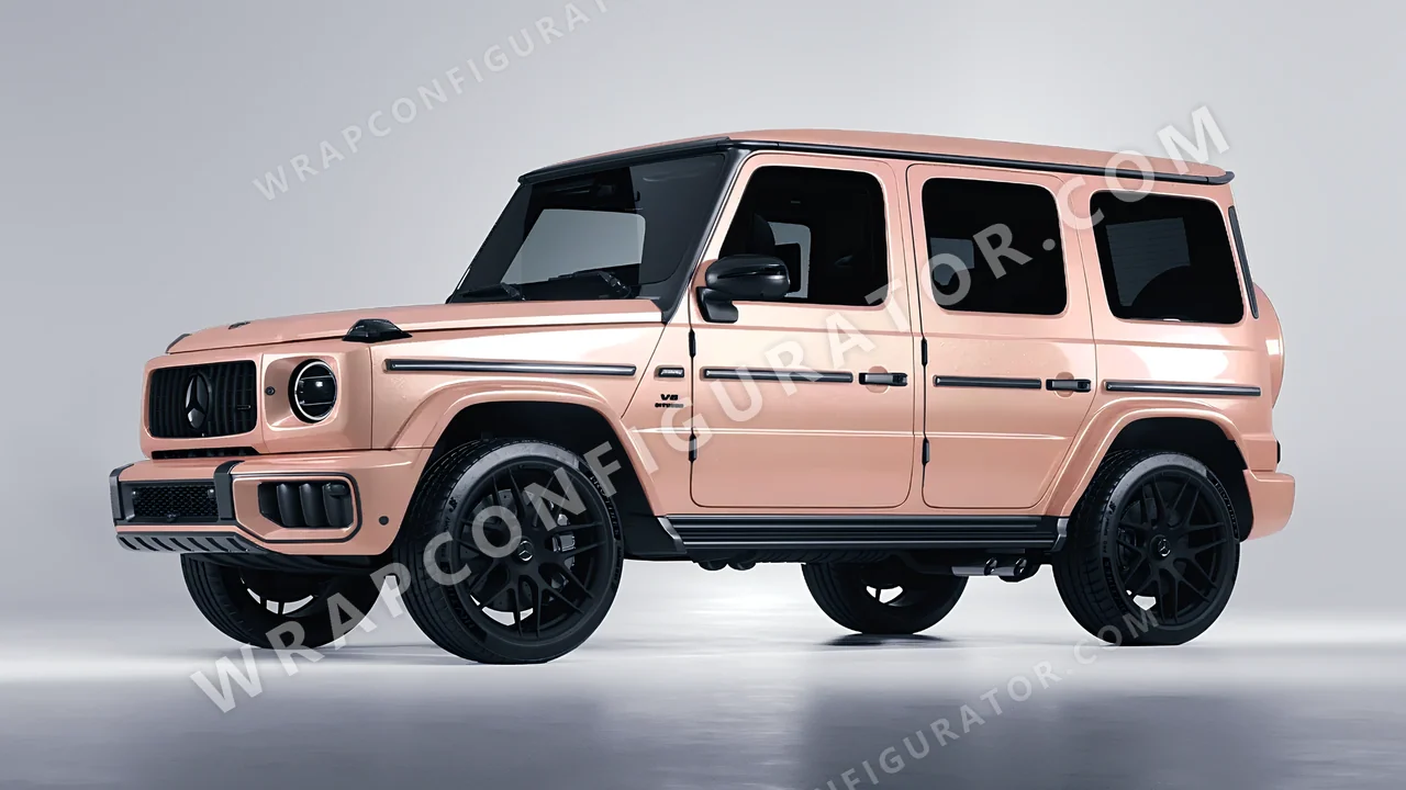 Pink Mercedes-Benz G Class AMG 2025 wrapped in Inozetek Dynamic PPF Blush Pink DPPF918