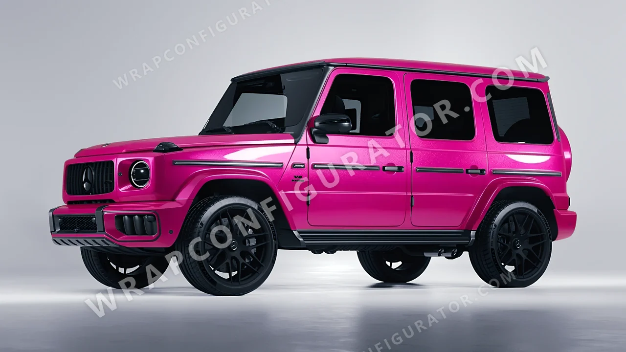 Pink Mercedes-Benz G Class AMG 2025 wrapped in KPMF Momentum Pink K75406