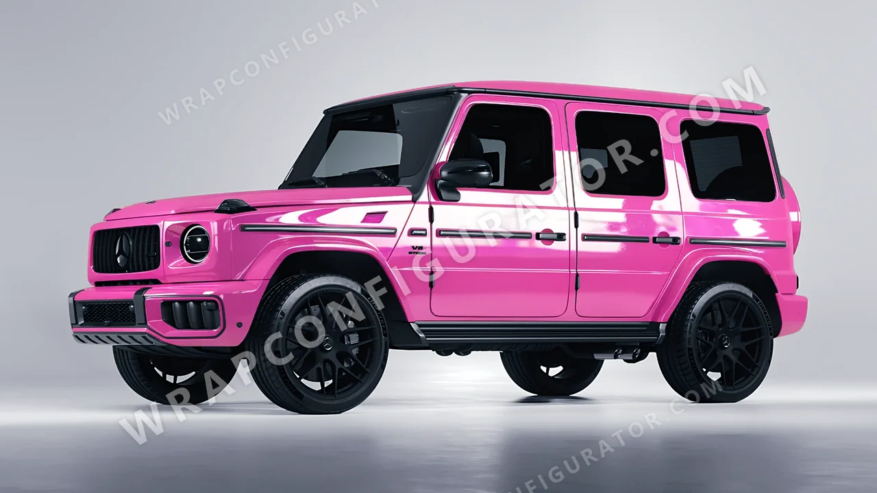 Pink Mercedes-Benz G Class AMG 2025 wrapped in ORACAL Soft Pink 970RA-045G