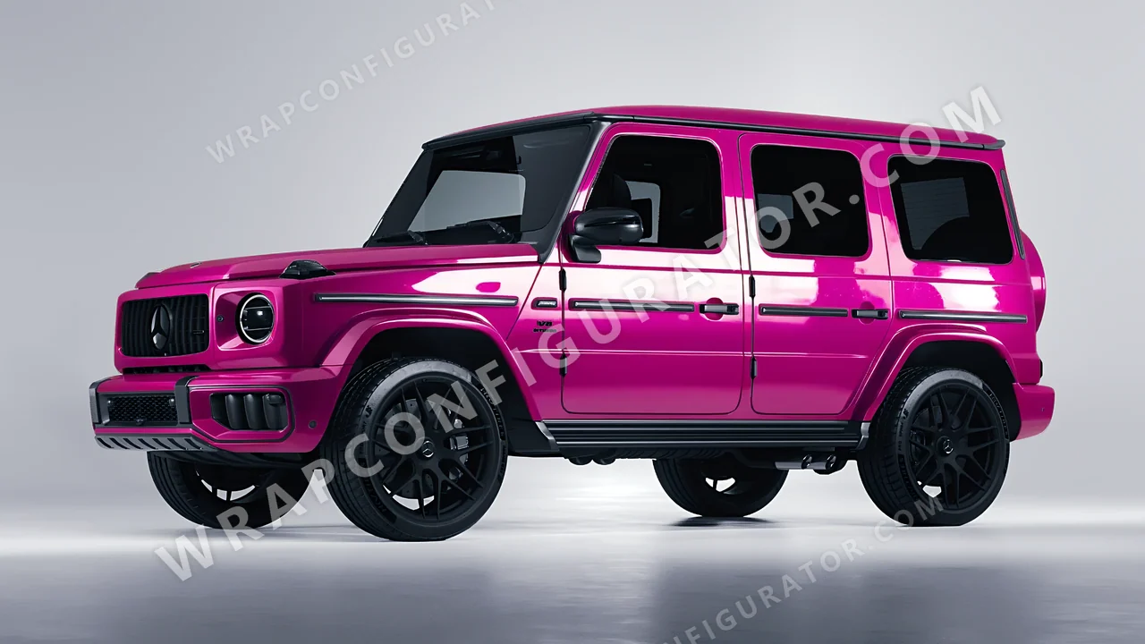 Pink Mercedes-Benz G Class AMG 2025 wrapped in ORACAL Telemagenta 970RA-077G