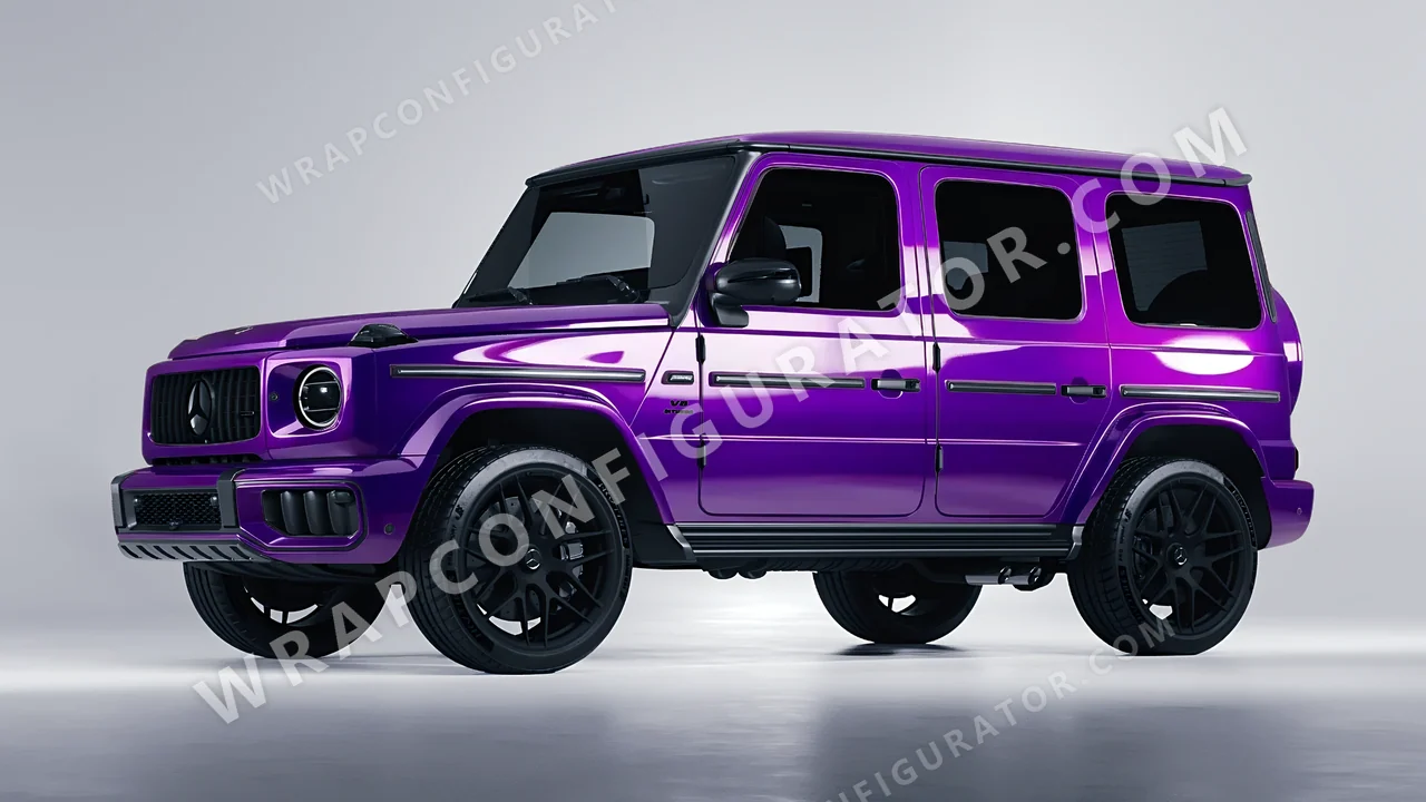 Purple Mercedes-Benz G Class AMG 2025 wrapped in 3M Plum Explosion 2.0 HGP258