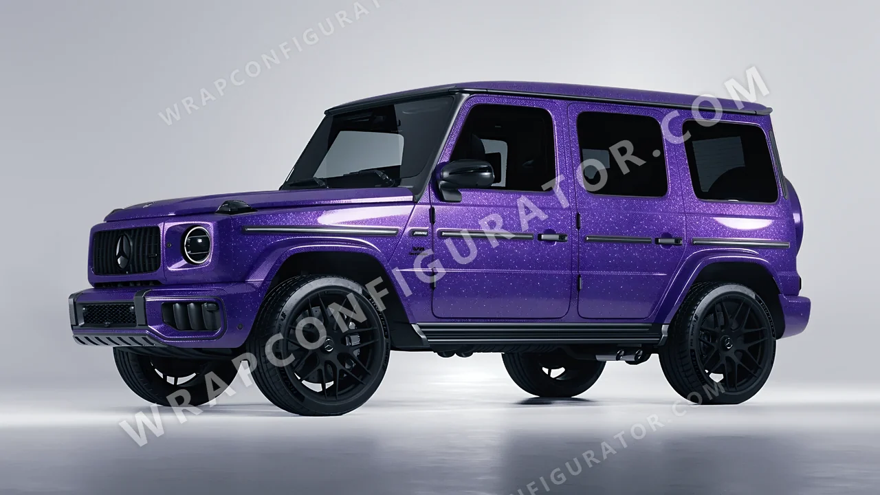 Purple Mercedes-Benz G Class AMG 2025 wrapped in Avery Dennison Purple SW900-587-D