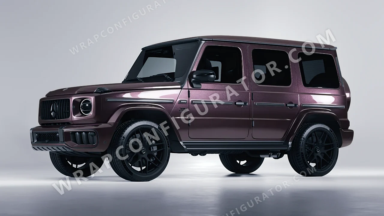 Purple Mercedes-Benz G Class AMG 2025 wrapped in Colourshield PPF by HyperPro Faded Purple GAF57-P