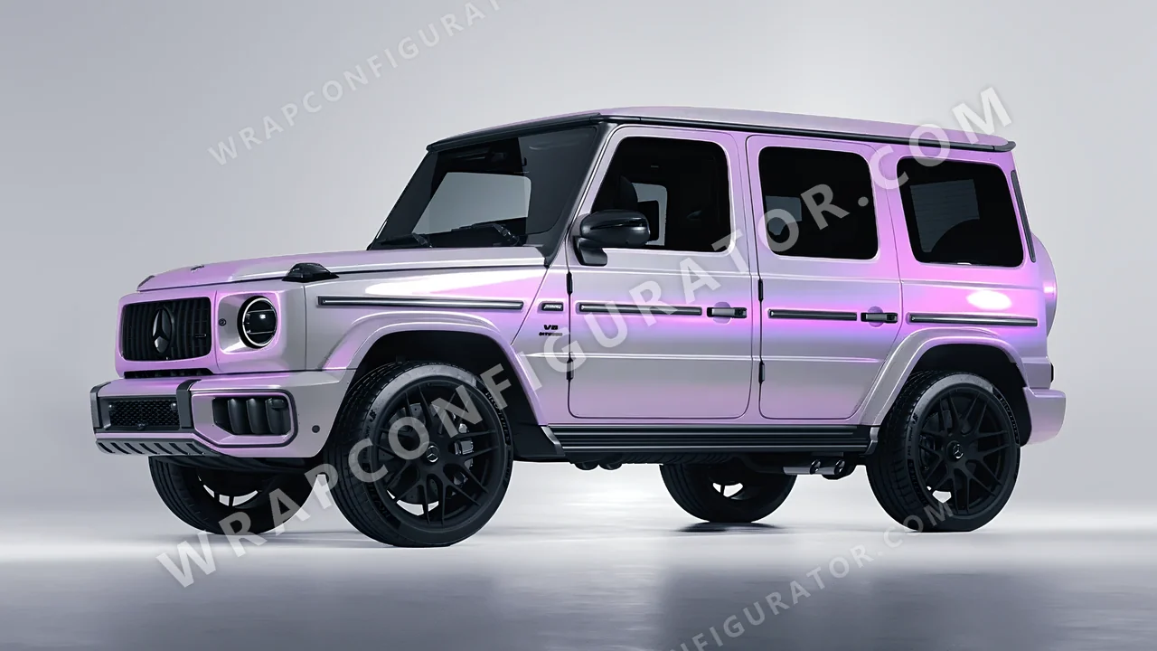 Purple Mercedes-Benz G Class AMG 2025 wrapped in Colourshield PPF by HyperPro Gray Purple CGM07-P