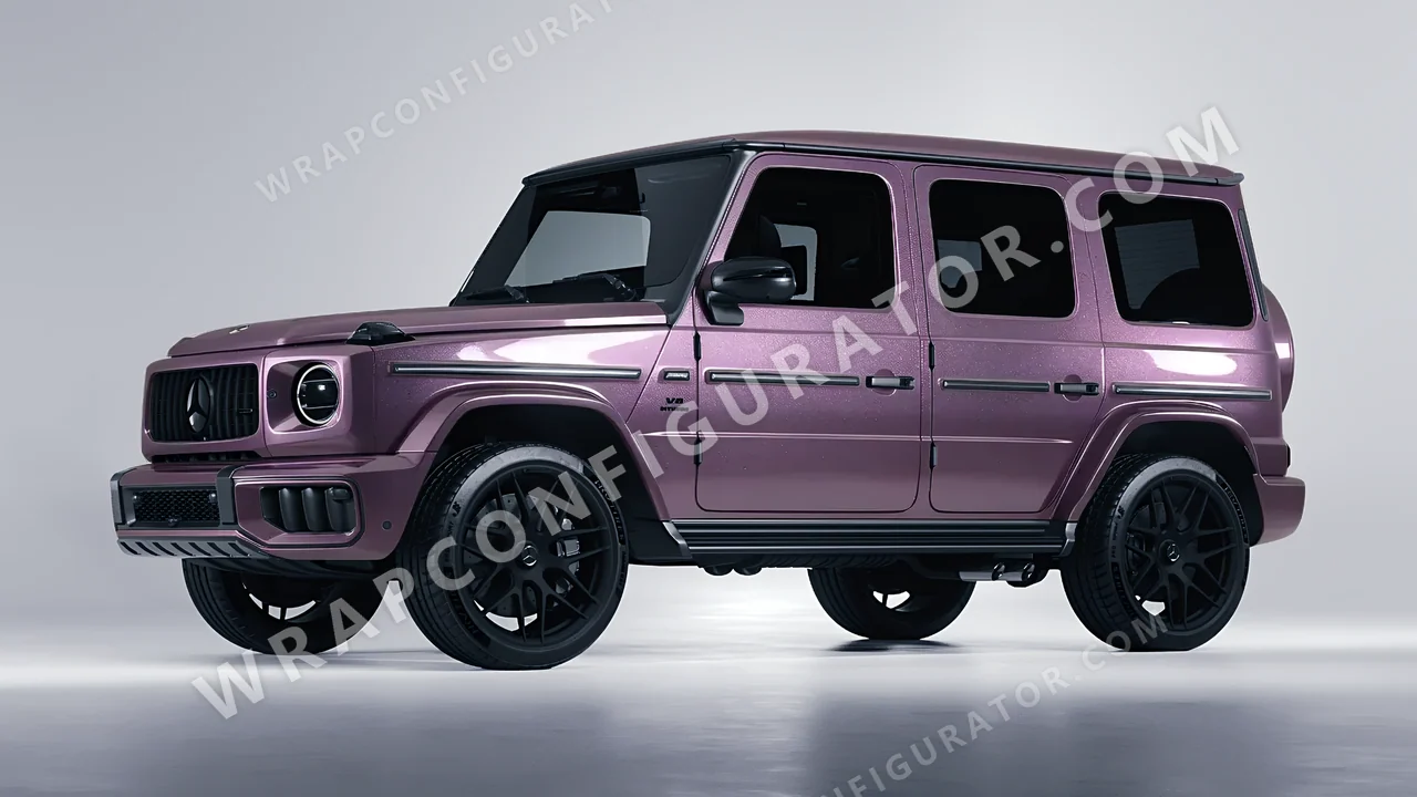 Purple Mercedes-Benz G Class AMG 2025 wrapped in Colourshield PPF by HyperPro Smoke Purple GAF22-P