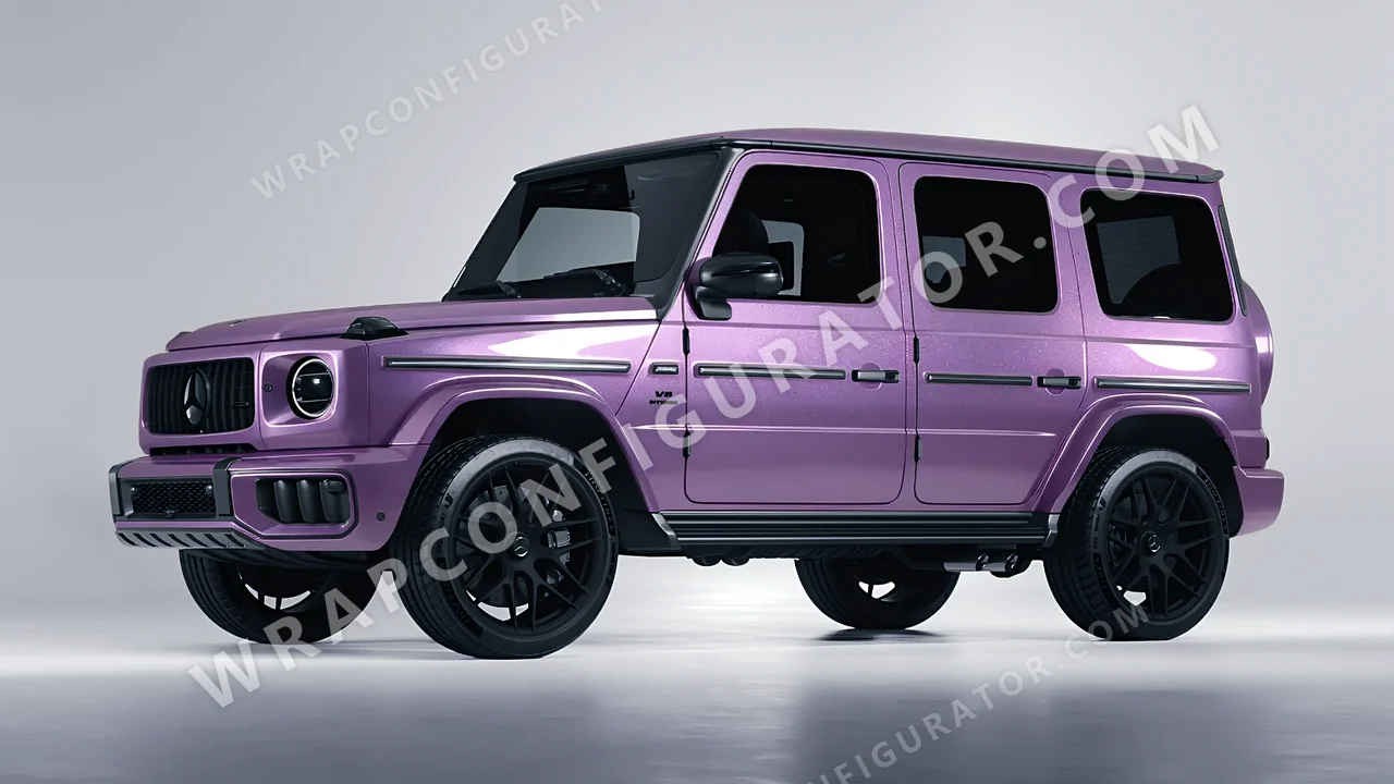 Purple Mercedes-Benz G Class AMG 2025 wrapped in Colourshield PPF by HyperPro Wisteria Purple GAF50-P