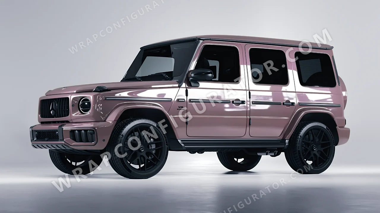 Purple Mercedes-Benz G Class AMG 2025 wrapped in Inozetek Dynamic PPF Misty Purple DPPF707