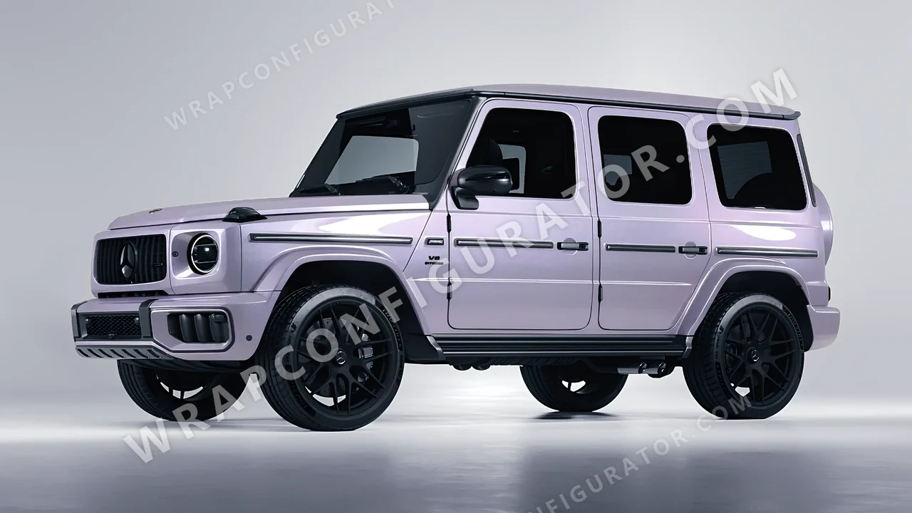 Purple Mercedes-Benz G Class AMG 2025 wrapped in Inozetek Dynamic PPF Provence Purple DPPF708