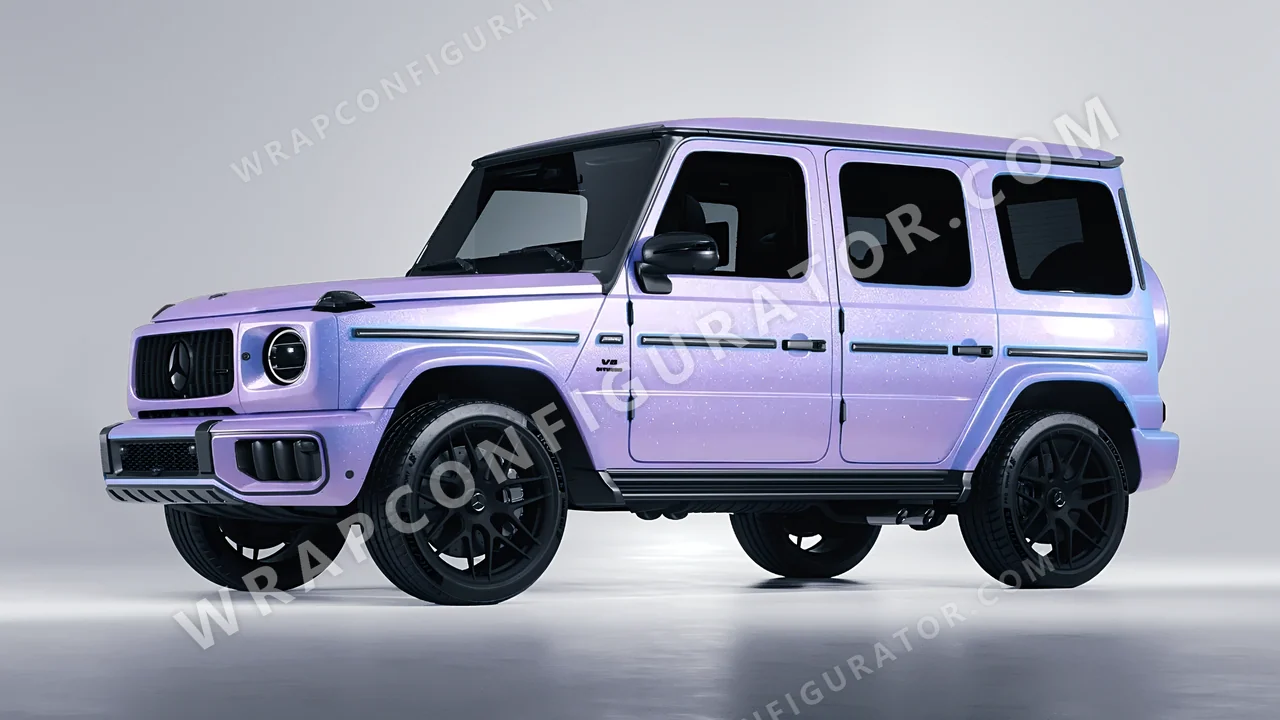 Purple Mercedes-Benz G Class AMG 2025 wrapped in Inozetek Dynamic PPF Purple DPPF939
