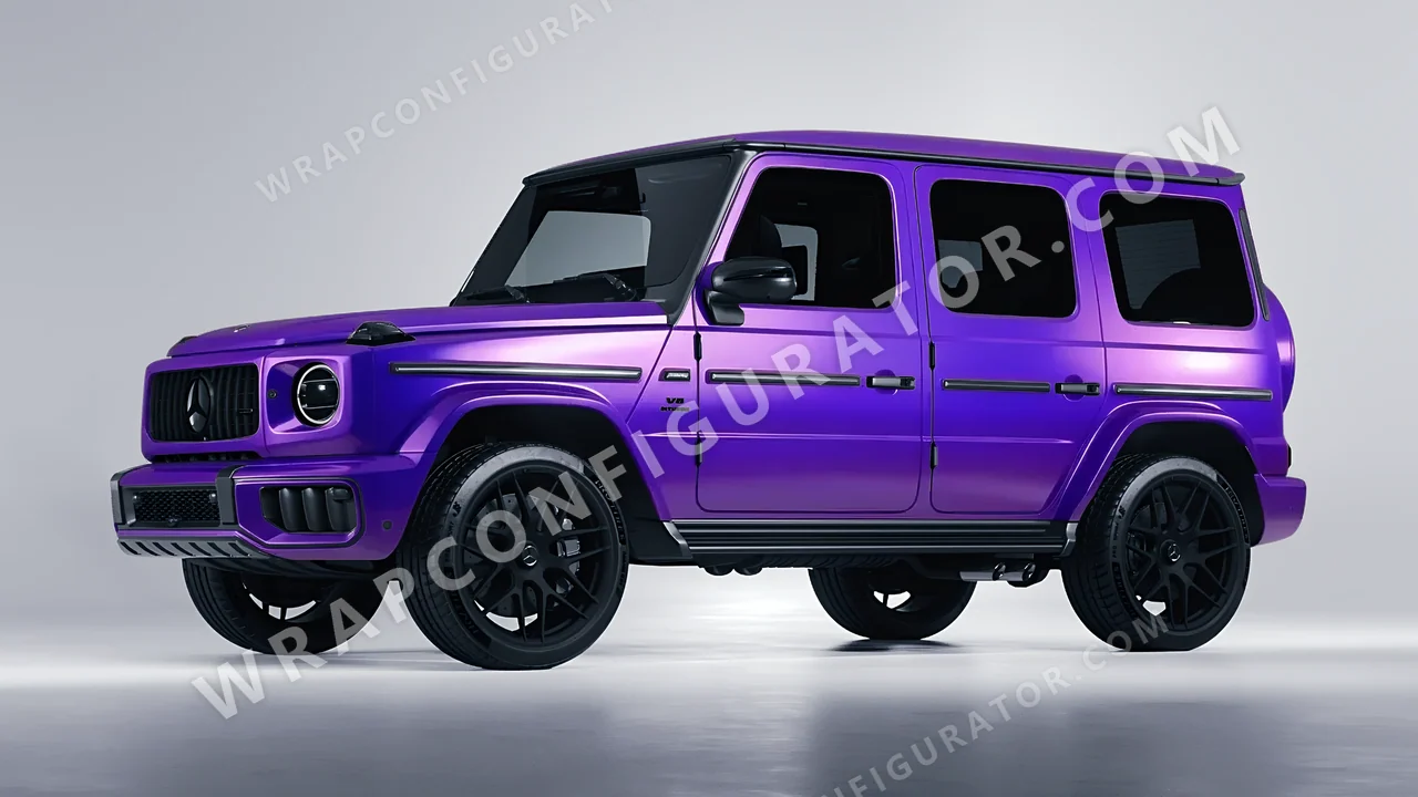 Purple Mercedes-Benz G Class AMG 2025 wrapped in ORACAL Enchanted Violet 970RA-175G
