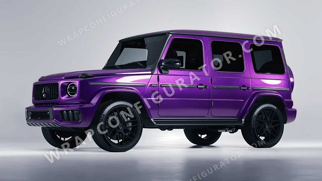 Purple Mercedes-Benz G Class AMG 2025 wrapped in ORACAL Violet 970RA-406G