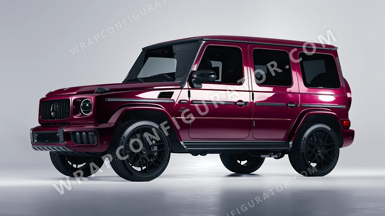 Red Mercedes-Benz G Class AMG 2025 wrapped in Colourshield PPF by HyperPro Ruby Star HGF61-P