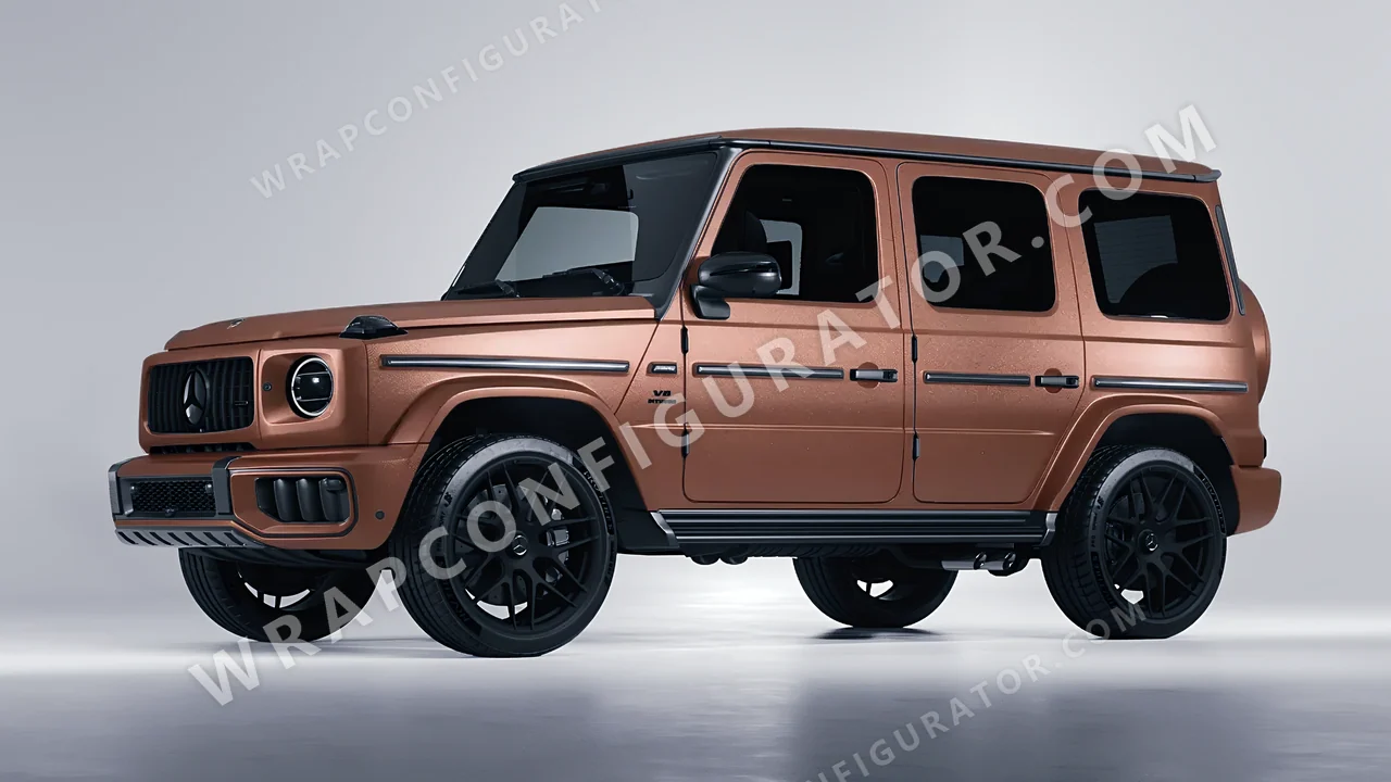 Red Mercedes-Benz G Class AMG 2025 wrapped in KPMF Matt Russet Red K75545