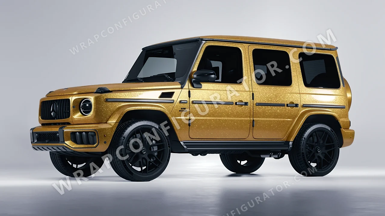 Yellow Mercedes-Benz G Class AMG 2025 wrapped in Avery Dennison Amber SW900-221-D